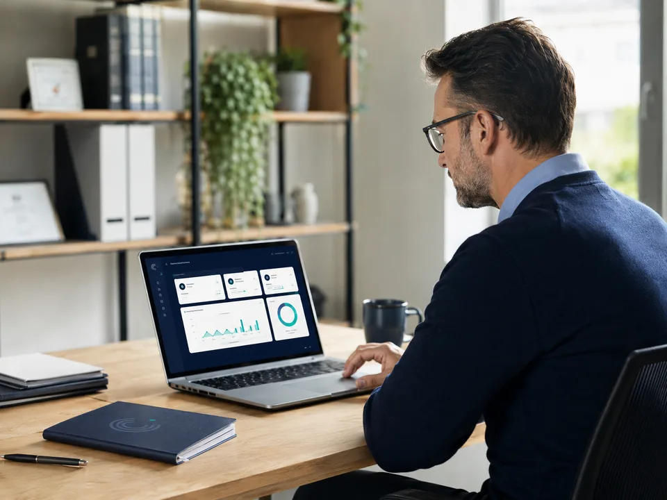An issuer reviews credential activity in the issuer portal.